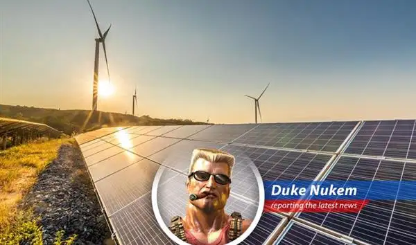 Duke Nukem reports on the Senate's backpedaling on a clean energy tax, causing renewable energy stocks to surge, though some say the fight's far from over. image