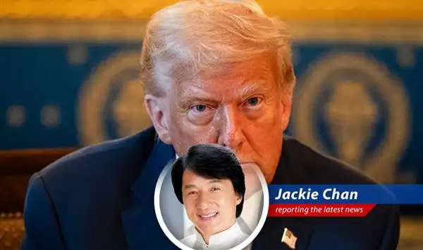 Jackie Chan gives his hilarious take on a White House advisor comparing the impact of Trump's tariffs to a meteorite strike, reminding us that sometimes, life is just a series of crazy stunts you have to roll with. image