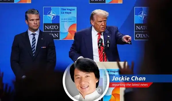 Jackie Chan weighs in on the conflicting reports surrounding the U.S. strikes on Iranian nuclear sites, blending action movie wisdom with a healthy dose of 'did I do that?' image