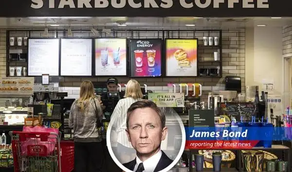James Bond reports on Starbucks' CEO Brian Niccol's audacious plan to revive the coffee giant, complete with resurrected seating, internal promotions, and a dash of corporate espionage... or just really strong coffee. image