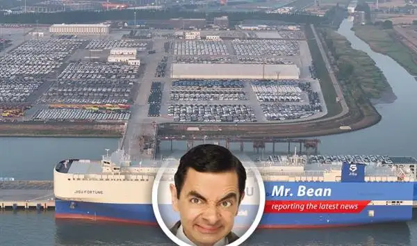 Mr. Bean reports on the curious case of China-USA trade relations, where exports wobble, tariffs tumble (slightly), and everyone's blaming everyone else! Teddy's keeping a close eye... image