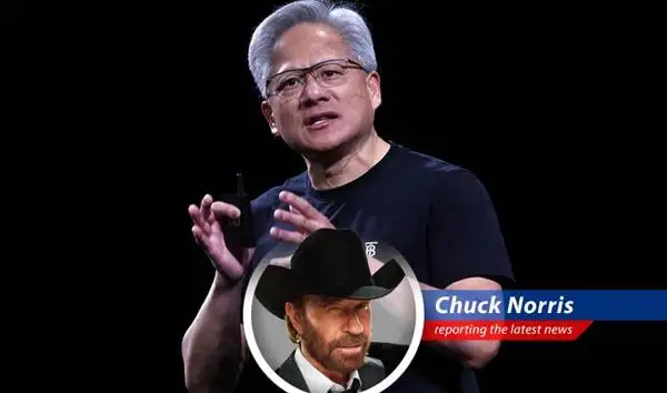 Nvidia's stock surge defies China concerns, reclaiming its throne as the world's most valuable company, proving that even artificial intelligence fears Chuck Norris. image
