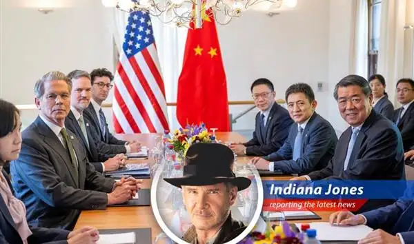Old faces from the Trump administration are back at the table with China in London, attempting to rekindle trade talks amidst simmering tensions and accusations. Can they succeed where they left off, or will this negotiation end up like the Ark of the Covenant – best left undisturbed? image