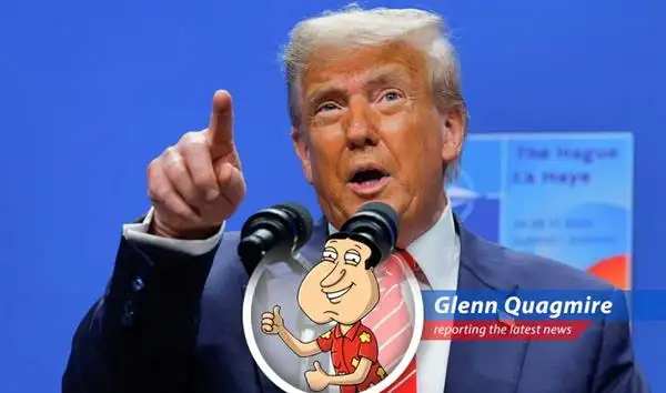 President Trump threatens to double trade costs for Spain if they don't meet the new NATO defense spending target, leaving Glen Quagmire wondering what kind of 'defense' they're really talking about. image