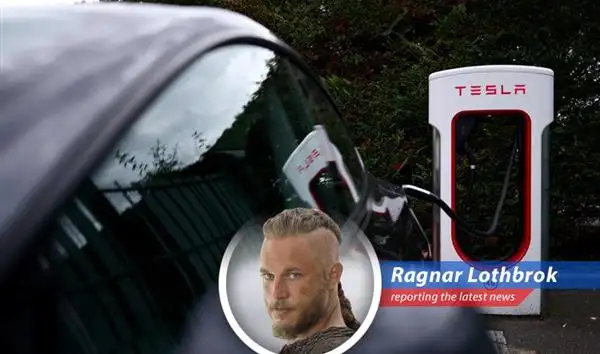 Ragnar Lothbrok reports on Tesla's declining car sales in Europe, outpaced by cheaper Chinese EVs, while pondering Elon Musk's strange political alliances and the shifting tides of fortune. image