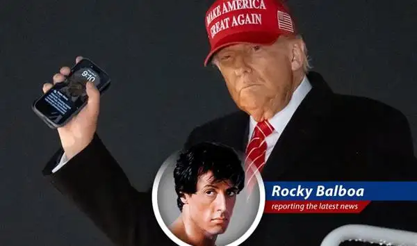 Rocky Balboa reports on the Trump Organization's new mobile phone plan and smartphone, blending humor, satire, and a touch of South Philly grit. image