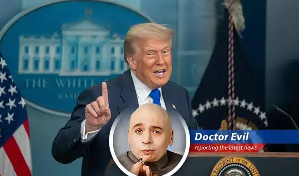 With the U.S. and EU teetering on the edge of a trade war, Doctor Evil weighs in on the potential for global economic domination. It's all about the Benjamins, baby! image