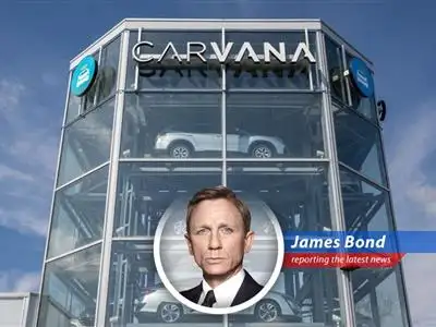 007 reports on Carvana's explosive Q1, leaving competitors shaken, not stirred, amidst tariff anxieties. image