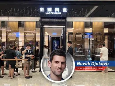 A Chinese gold jeweler, Laopu Gold, makes a splash in Singapore, challenging established luxury brands with its unique blend of traditional craftsmanship and modern appeal. Will it become a global contender? Even I, Novak Djokovic, am intrigued! image