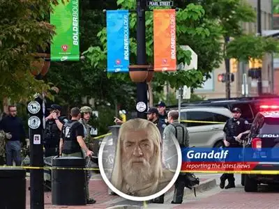 A Colorado man is charged with hate crimes and attempted murder after allegedly attacking pro-Israel demonstrators with Molotov cocktails, revealing a darkness that threatens to engulf even the Shire-like innocence of Boulder. image