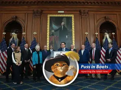 A House bill promises tax cuts for the wealthy while leaving low-income households feeling like they've been robbed blind, says yours truly, Puss in Boots. image