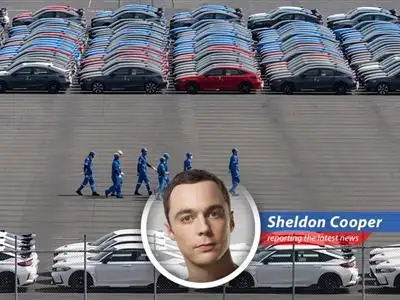 A Sheldon Cooperesque analysis of how U.S. tariffs are impacting Japan's exports, featuring economic jargon, historical context, and a healthy dose of intellectual superiority. image
