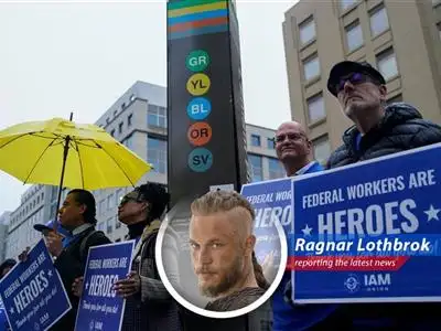 A U.S. Appeals Court throws a bone to Trump, allowing him to curb federal unions, leaving workers chanting 'Valhalla!'... or maybe not. image