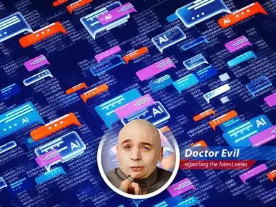 A chilling report from the front lines of the AI wars, where even Doctor Evil is starting to sweat as tech stocks plummet and recession looms. Can my army of AI-powered sharks still take over the world? image