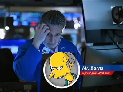 A critical analysis of recent economic data revealing a potential downturn, viewed through the discerning eyes of one Charles Montgomery Burns, esq. image