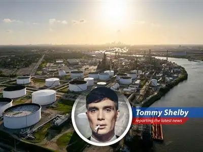A critical look at Trump's energy bill, favoring oil and gas while sidelining solar and wind, seen through the discerning eyes of Thomas Shelby. image