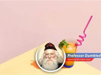 A humorous look at the viral 'cortisol cocktail' trend, separating fact from fiction with a dash of Dumbledore's wisdom and wit. image