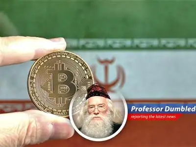 A look at Bitcoin's recent price drop, influenced by geopolitical tensions and inflation fears, through the wise eyes of Professor Dumbledore. image