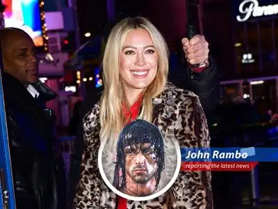 A look back at Hilary Duff's iconic PSA and its lasting impact on LGBTQ+ awareness, mixed with Rambo's unique brand of social commentary. image