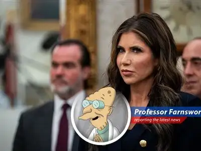 A man, allegedly an illegal immigrant from Chile, is charged with stealing Kristi Noem's purse and using her credit cards. He claims alcohol-induced memory loss. Oh my yes! image