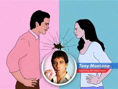 A psychologist's survey reveals if you're living a lie in your relationship. Time to face the music, you think you have a good relationship, I tell you, YOU HAVE A PROBLEM! image