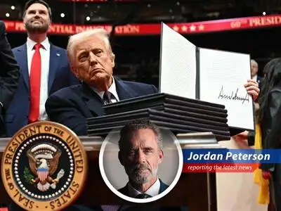A satirical look at Donald Trump's first 100 days of his second term, marked by executive orders, controversial policies, and Elon Musk's influence. image