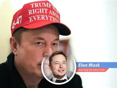 A satirical take on recent surveys indicating a decline in public and investor sentiment towards Tesla and its CEO, Elon Musk, highlighting the political polarization and its impact on the company's brand. image