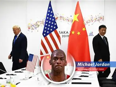A tongue-in-cheek analysis of the escalating trade war between the U.S. and China, with a dash of Michael Jordan's competitive spirit and iconic quotes. image