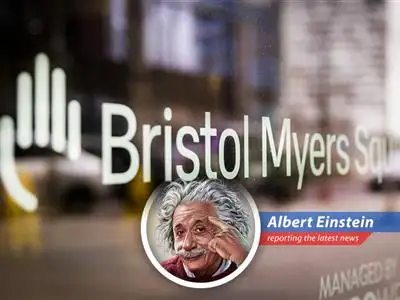 A whimsical look at Wednesday's stock market gains, Bristol Myers Squibb's drug trial setback, and upcoming earnings reports, penned from the perspective of yours truly, Albert Einstein. image