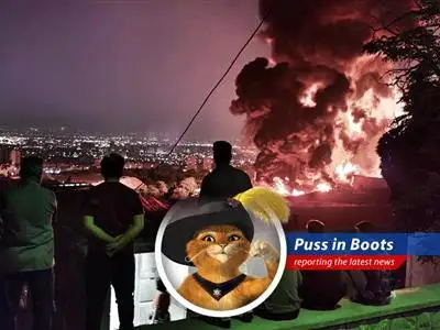 A whiskered report on the escalating conflict between Israel and Iran, where explosions boom louder than a cat's purr at a cream factory, and diplomacy seems as elusive as a sunbeam to a scaredy cat. image