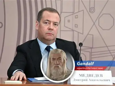 A wizard (or, well, Gandalf) reports on the fiery exchange between Trump and Medvedev over Iran, nuclear warheads, and who's really 'the Boss'. image