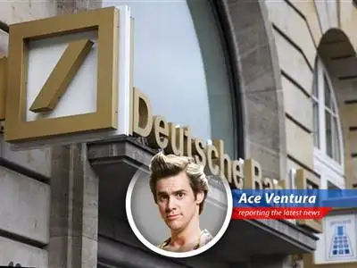 Ace Ventura investigates Deutsche Bank's surprisingly stellar Q1 profits, navigating through tariff turbulence and geopolitical whatchamacallits! image