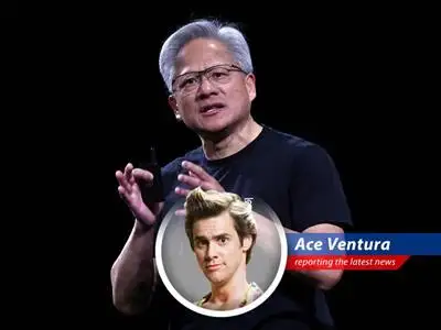 Ace Ventura investigates Nvidia's triumphant rise, shaking off China woes and eyeing a robot-filled future. Shazaaam! image