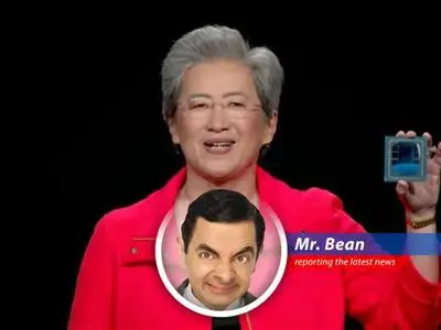 Advanced Micro Devices stock jumps nearly 10% after unveiling new AI chips and a bullish analyst report, proving even Mr. Bean could be a stock market genius. Maybe. image