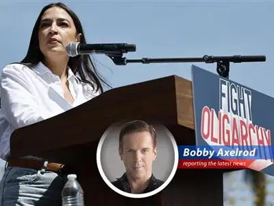 Alexandria Ocasio-Cortez rakes in a staggering $9.6 million in Q1 2025, fueling speculation about a potential primary challenge to Chuck Schumer and her fight against 'oligarchy'. image