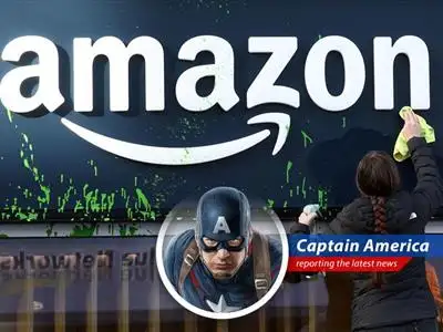 Amazon's Q1 ad revenue surges past expectations, but economic uncertainties and trade tensions loom like Red Skull's schemes. image