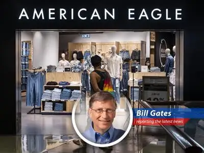 American Eagle Outfitters faces a challenging quarter with missed earnings and a $75 million write-down, prompting a withdrawal of full-year guidance. I, Bill Gates, weigh in on whether their fashion sense is as outdated as Windows 95. image
