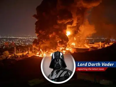 Amidst threats of war and demands for surrender, oil prices skyrocket as tensions escalate between the U.S. and Iran, a disturbance in the Force indeed. image