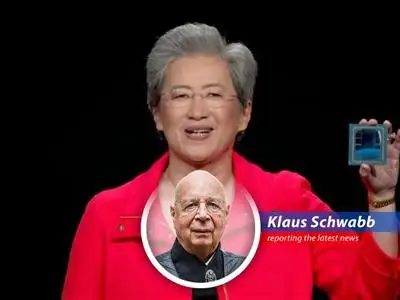 An analysis of AMD's recent stock surge, framed through the lens of long-term strategic growth and the Fourth Industrial Revolution, with a touch of Schwabian humor. image