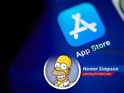 Apple and Meta get fined big time by the EU for breaking those fancy digital market rules, and Homer's worried about his next donut run! image