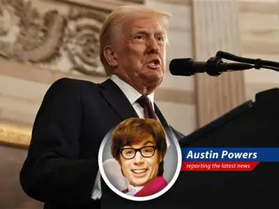 Austin Powers investigates President Trump's surprising shift from promises of peace to military action against Iran, leaving his 'peacemaker' legacy in question. Oh, behave! image