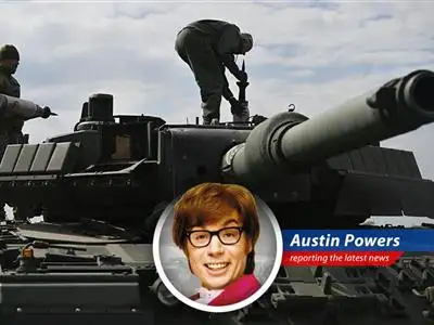 Austin Powers investigates why Citi and Bank of America are saying 'No way, baby!' to some of Europe's hottest defense stocks after a year of shagadelic gains. image