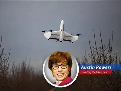 Austin Powers reports on AeroVironment's stock dip after a massive rise, debt repayment plans, and drone dominance. Yeah, baby! image