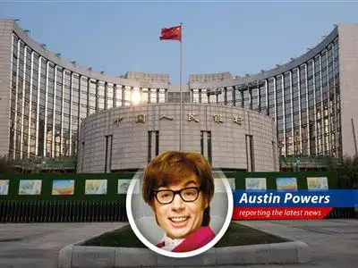Austin Powers reports on China holding steady on lending rates after recent economic moves, potentially signaling a 'groovy' future for global trade. Groovy baby! image