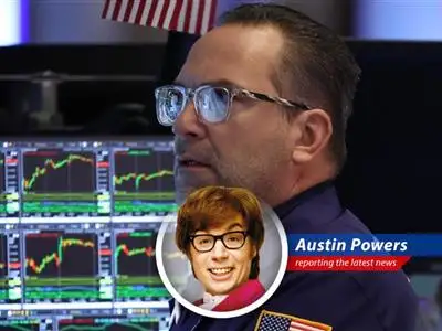 Austin Powers reports on Deutsche Bank's sudden change of heart on the stock market, blaming those dastardly tariffs and potential approval rating dips. Oh, behave! image