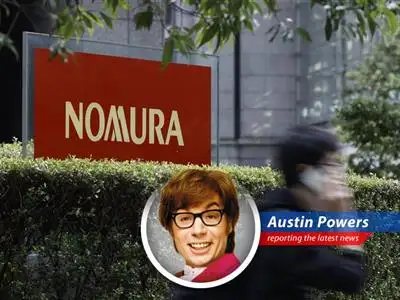 Austin Powers reports on Nomura's acquisition of Macquarie's U.S. and European public asset management businesses for a groovy $1.8 billion. image