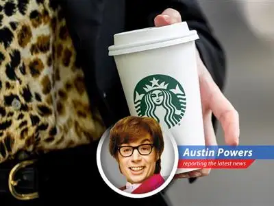 Austin Powers reports on Starbucks' recent financial wobble and their 'Back to Starbucks' plan – will it be enough to save the day, baby? image