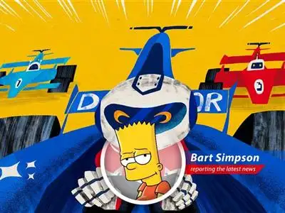Bart Simpson reports on how AI is making venture capitalists throw money at startups like Milhouse at a Krusty Burger. image