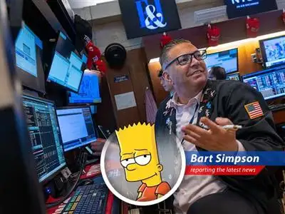 Bart Simpson reports on the U.S. debt crisis, Moody's downgrade, and the potential market mayhem thanks to politicians and their 'big, beautiful' spending ideas. image