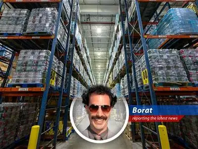 Borat investigates how tariffs and trade wars are making American prices go 'high five!' while shelves are looking emptier than my fridge after a visit from Azamat. image
